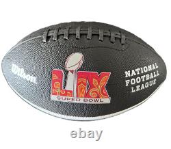 Travis Kelce Kansas City Chiefs MULTI Signed Super Bowl LIX Ball +Carson Wentz