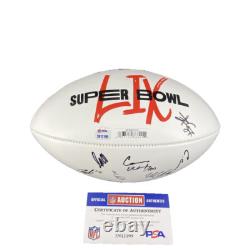 Travis Kelce Kansas City Chiefs MULTI Signed Super Bowl LIX Ball +Carson Wentz