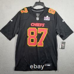 Travis Kelce Kansas City Chiefs Nike Super Bowl LVIII Carbon Fashion Game Jersey