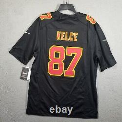 Travis Kelce Kansas City Chiefs Nike Super Bowl LVIII Carbon Fashion Game Jersey
