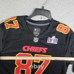 Travis Kelce Kansas City Chiefs Nike Super Bowl LVIII Carbon Fashion Game Jersey