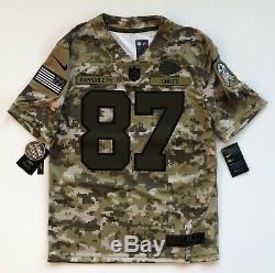 Travis Kelce Kansas City Chiefs Salute To Service Nike Camo Ltd Jersey Medium