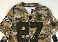 Travis Kelce Kansas City Chiefs Salute To Service Nike Camo Ltd Jersey Medium