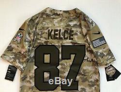 Travis Kelce Kansas City Chiefs Salute To Service Nike Camo Ltd Jersey Medium