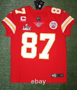 Travis Kelce Kansas City Chiefs Super Bowl 54 Nike Vapor Elite Jersey Size 44/L