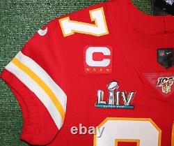 Travis Kelce Kansas City Chiefs Super Bowl 54 Nike Vapor Elite Jersey Size 44/L