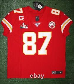 Travis Kelce Kansas City Chiefs Super Bowl 54 Nike Vapor Elite Jersey Sz 52/XXL