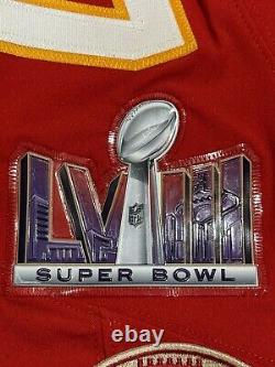 Travis Kelce Kansas City Chiefs Super Bowl 58 Nike FUSE Elite Jersey Sz 48/XL