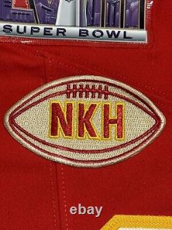 Travis Kelce Kansas City Chiefs Super Bowl 58 Nike FUSE Elite Jersey Sz 48/XL
