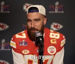 Travis Kelce Kansas City Chiefs Super Bowl 58 Nike FUSE Elite Jersey Sz 48/XL