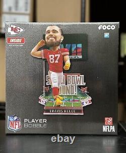 Travis Kelce Kansas City Chiefs Super Bowl LVII Bound Bobblehead FOCO NEW BOX