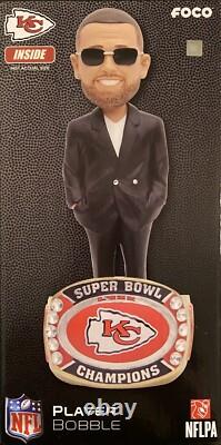 Travis Kelce Kansas City Chiefs Super Bowl LVII Champions Ring Base Bobblehead