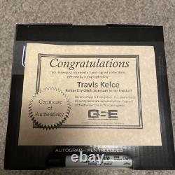 Travis Kelce Signed Football With Used Sharpie First Super Bowl Chiefs Football