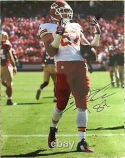 Travis Kelce Signed Kansas City Chiefs 11x14 Photo Super Bowl LIV CHAMPS PROOF