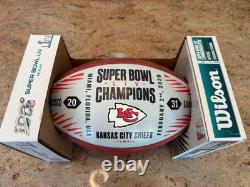 Travis Kelce Signed Rare Limted Edition Super Bowl Football Kansas City Chiefs