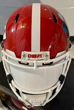 Travis Kelce/swift Custom! Signed Chiefs Super Bowl 57 LVII Full Size Rep Helmet