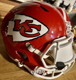 Travis Kelce/swift Custom! Signed Chiefs Super Bowl 57 LVII Full Size Rep Helmet