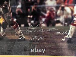 TriStar Len Dawson Signed 16 x 20 Photo Framed withSuper Bowl IV Inscr CHIEFS