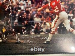 Tristar Len Dawson Signed 16 x 20 Photo Framed withSuper Bowl IV Inscr CHIEFS