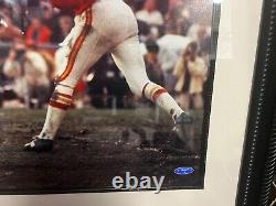 Tristar Len Dawson Signed 16 x 20 Photo Framed withSuper Bowl IV Inscr CHIEFS