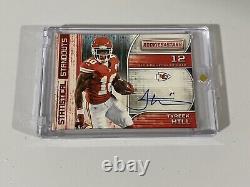 Tyreek Hill 2018 Rookies & Stars Autograph Statistical Standouts 34/49 Chiefs