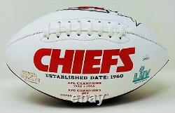 Tyreek Hill Autographed Kansas City Chiefs Superbowl Logo Football JSA Authen