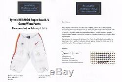 Tyreek Hill Super Bowl 54 LIV Game Used Worn Kansas City Chiefs NFL Pant Mahomes