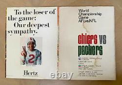 VINTAGE 1967 NFL SUPER BOWL I PROGRAM GREEN BAY PACKERS vs KANSAS CITY CHIEFS