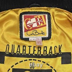 VTG 90s KANSAS CITY CHIEFS Leather Jacket G-III Carl Banks XL NFL SUPER BOWLx 2