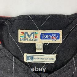 VTG 90s Mirage Kansas City Chiefs Baseball Jersey Button Shirt Pinstripes Large