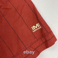 VTG 90s Mirage Kansas City Chiefs Baseball Jersey Button Shirt Pinstripes Large