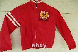 VTG NFL Kansas City Cheifs Jacket 1969 SUPERBOWL COCA-COLA WORLD CHAMP KMBC KID