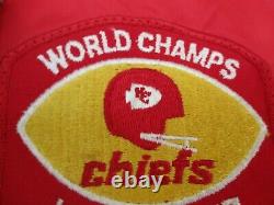 VTG NFL Kansas City Cheifs Jacket 1969 SUPERBOWL COCA-COLA WORLD CHAMP KMBC KID