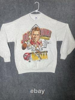 Vintage 1994 Kansas City Chiefs Super Bowl Caricature Sweater XL Joe Montana NFL