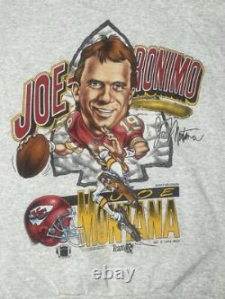 Vintage 1994 Kansas City Chiefs Super Bowl Caricature Sweater XL Joe Montana NFL