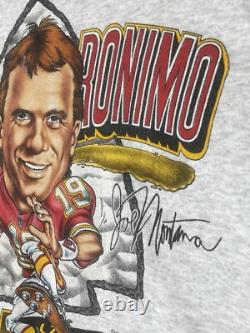 Vintage 1994 Kansas City Chiefs Super Bowl Caricature Sweater XL Joe Montana NFL
