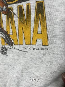 Vintage 1994 Kansas City Chiefs Super Bowl Caricature Sweater XL Joe Montana NFL