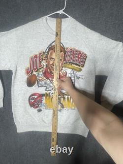 Vintage 1994 Kansas City Chiefs Super Bowl Caricature Sweater XL Joe Montana NFL