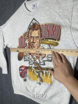 Vintage 1994 Kansas City Chiefs Super Bowl Caricature Sweater XL Joe Montana NFL