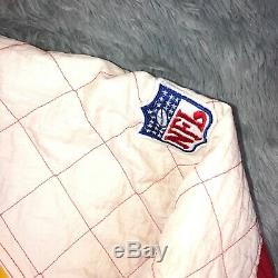 Vintage 90s STARTER NFL Kansas City CHIEFS Super Bowl Champions Puffer Jacket XL