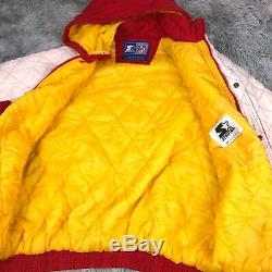 Vintage 90s STARTER NFL Kansas City CHIEFS Super Bowl Champions Puffer Jacket XL