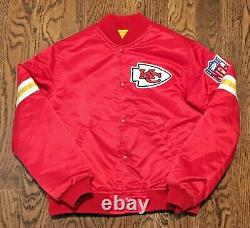 Vintage Kansas City Chiefs Jacket Starter Youth Medium NFL Football Super Bowl