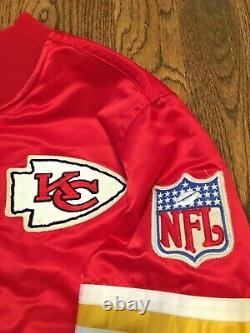 Vintage Kansas City Chiefs Jacket Starter Youth Medium NFL Football Super Bowl