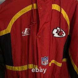 Vintage Kansas City Chiefs Logo Athletics Hooded Jacket Men XL Puffer Mahomes