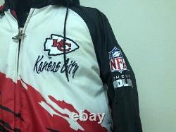 Vintage Kansas City Chiefs Paint Brush Jacket Size Large Proline Logo Athletic