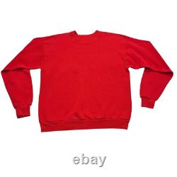 Vintage Kansas City Chiefs Sweatshirt Mens Medium Red WithHat Super Bowl Swift MNF