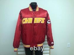 Vintage Kansas City Chiefs satin starter Jacket Size Large looks unworn