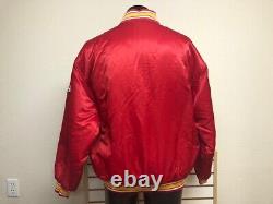 Vintage Kansas City Chiefs satin starter Jacket Size Large looks unworn