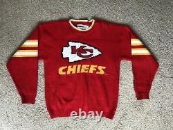 Vintage Rare 80s 90s NFL Kansas City Chiefs Rare Patrick Mahomes Sweater Shirt L