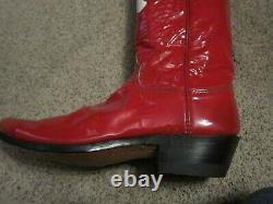 Vintage custom women's KC Chiefs boots, hand made Super Bowl IV by Hyer Boot Co